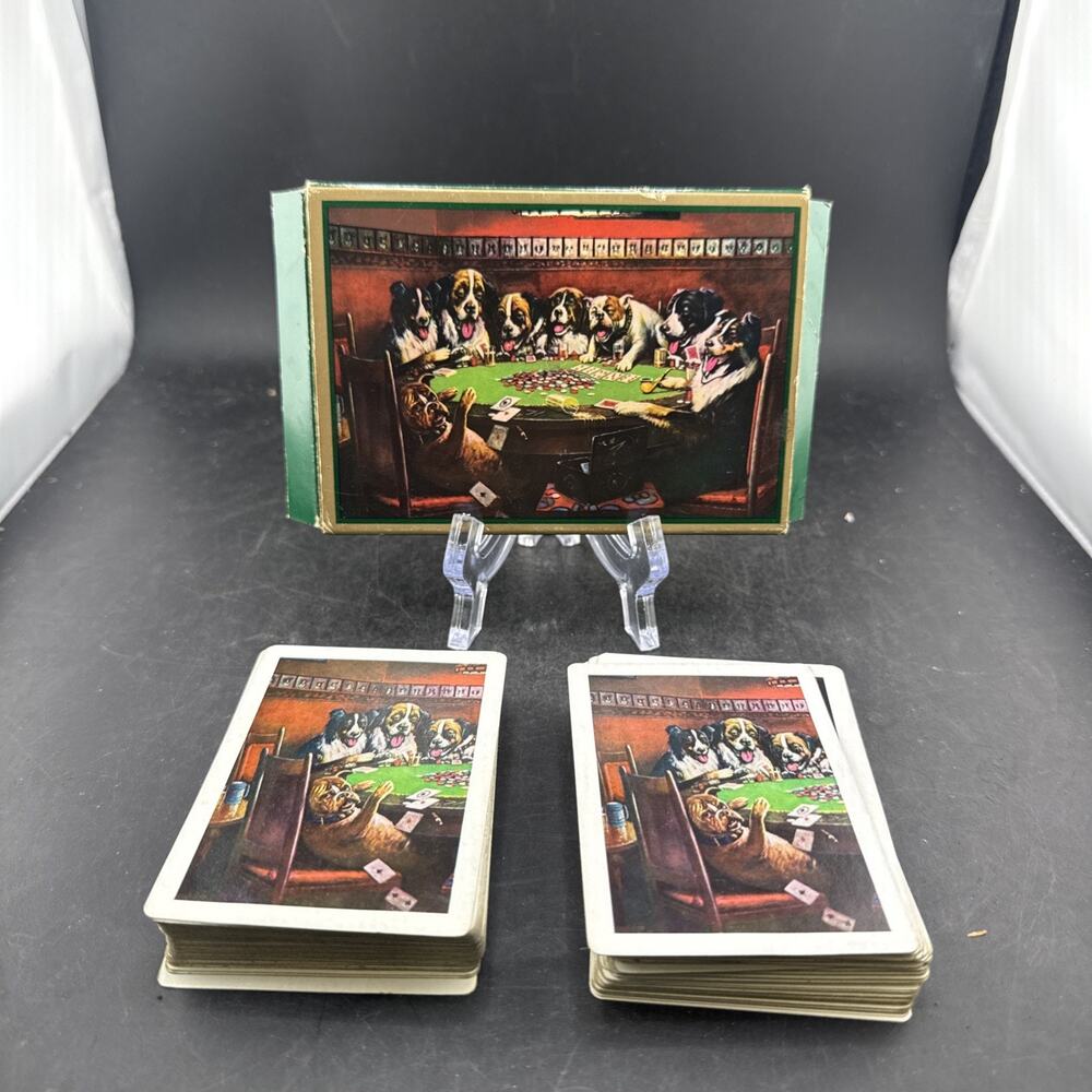 Vintage 1984 Avon Dads Lucky Deal Playing Cards Sealed Dogs Playing Poker